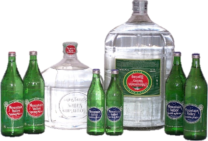 Mountain Valley Water 11oz Glass Bottles